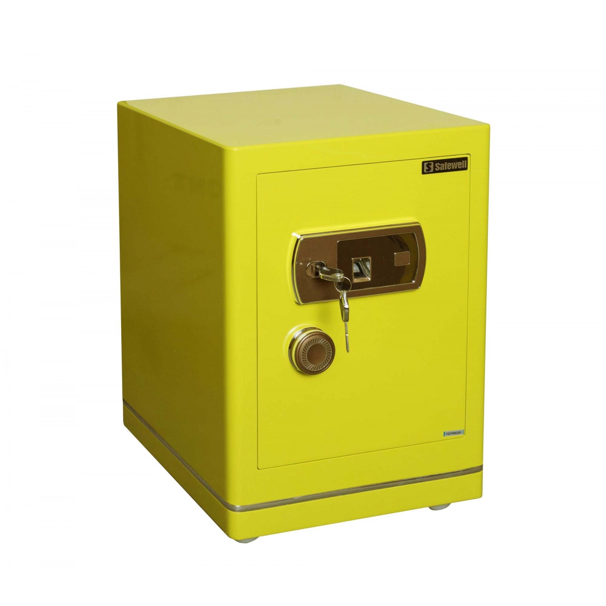 Safewell 530QF-Y QF系列 藍牙指紋鎖家用夾萬 (黃色)